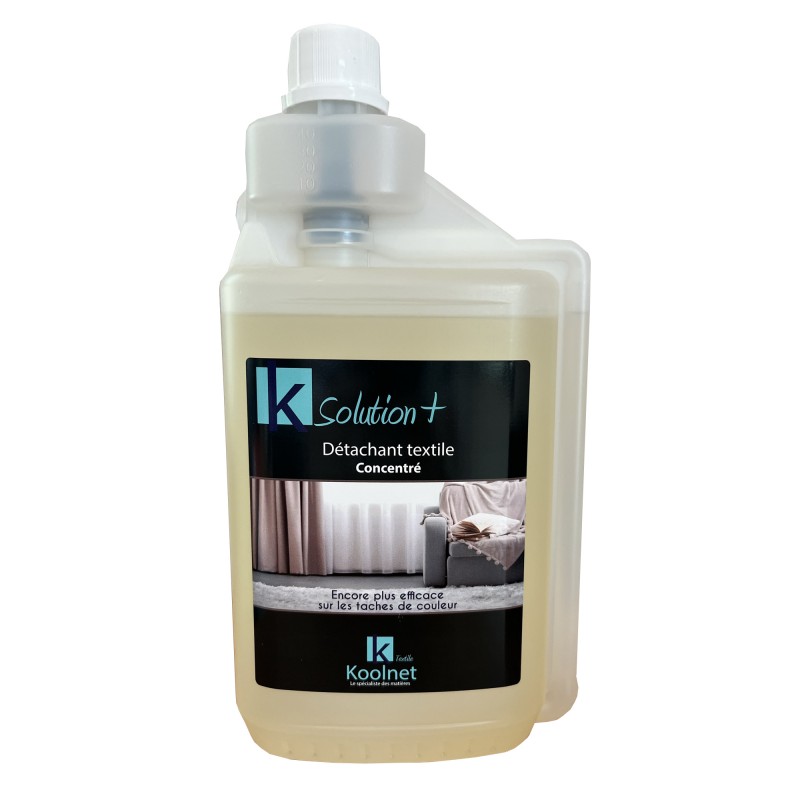 K Solution+ Détachant textile - Solution concentrée - Bidon de 1L